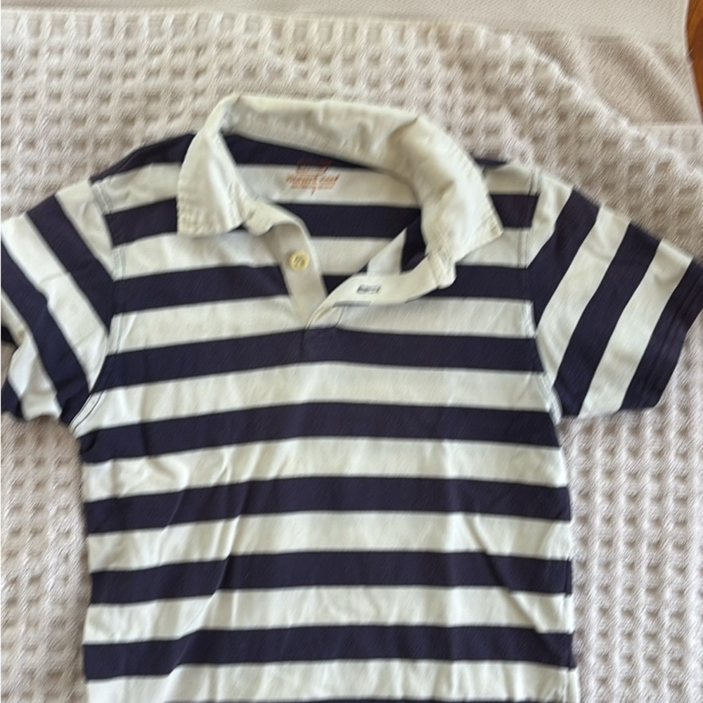 Vineyard Vines Boys Plum & White Striped Polo